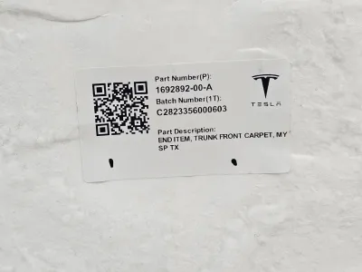 Ковер багажника Tesla Model Y 2024 — фото 3