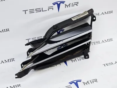 Люверс переднего бампера в сборе (корпус, хром) левый Tesla Model S 2018 — фото 2