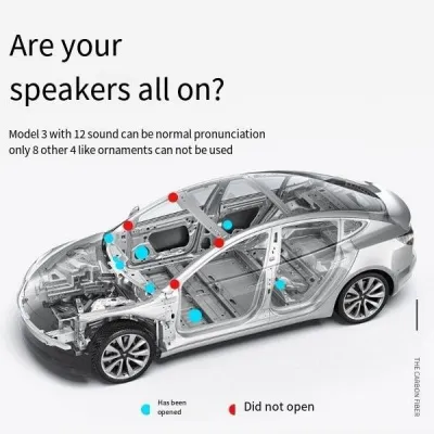 Проводка активации дополнительных динамиков Tesla Model 3 2022 — фото 2