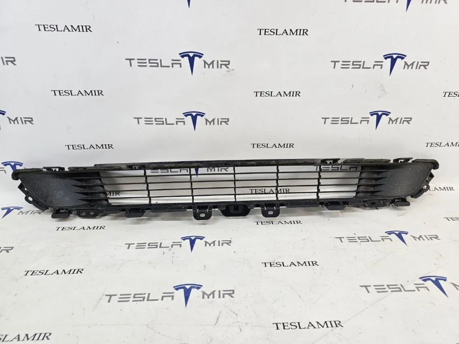 Решетка гриль декоративная основного радиатора (передний бампер) Tesla Model Y 2020 — фото 1