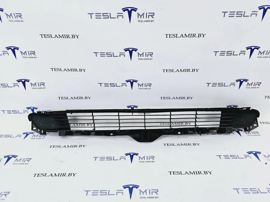 Решетка гриль декоративная основного радиатора (передний бампер) Tesla Model 3 2021 — фото 1