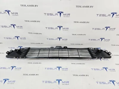 Решетка гриль декоративная основного радиатора (передний бампер) Tesla Model Y 2021 — фото 2