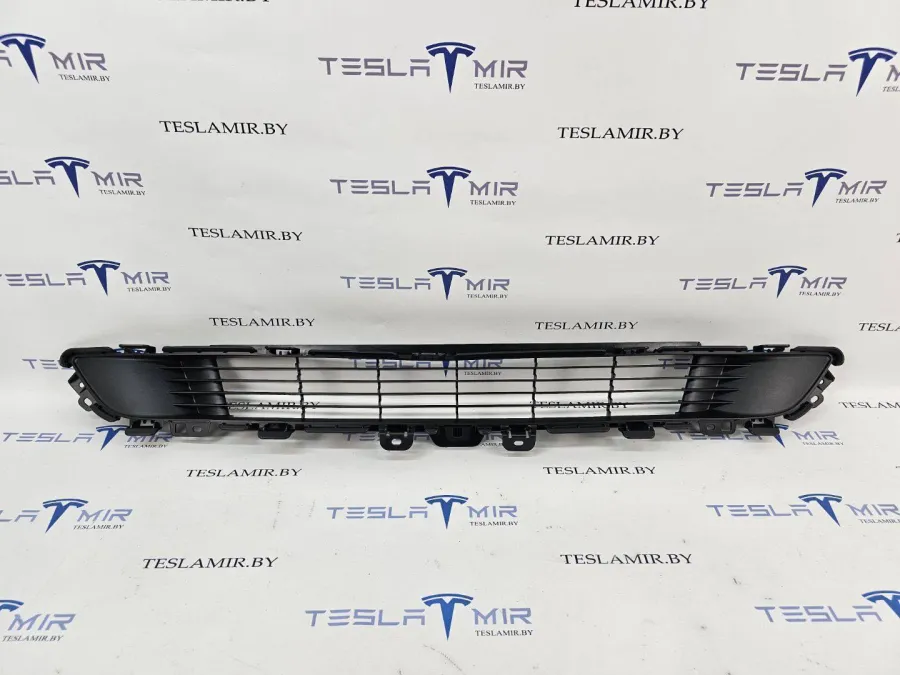 Решетка гриль декоративная основного радиатора (передний бампер) Tesla Model Y 2021 — фото 1