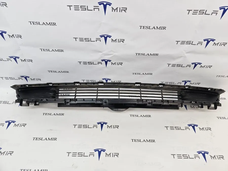 Решетка гриль декоративная основного радиатора (передний бампер) Tesla Model 3 2024 — фото 1