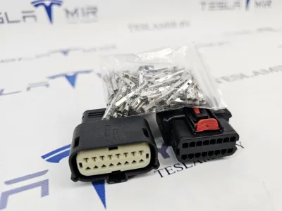 Разъем (фишка) проводки бампера переднего Tesla Model 3 2021 — фото 4